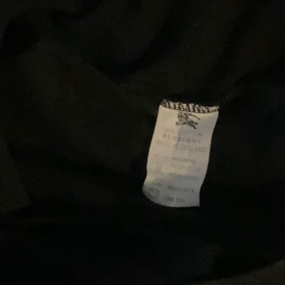 Burberry London Check Trim Long Sleeve Polo Top Size XL - Picture 5 of 9